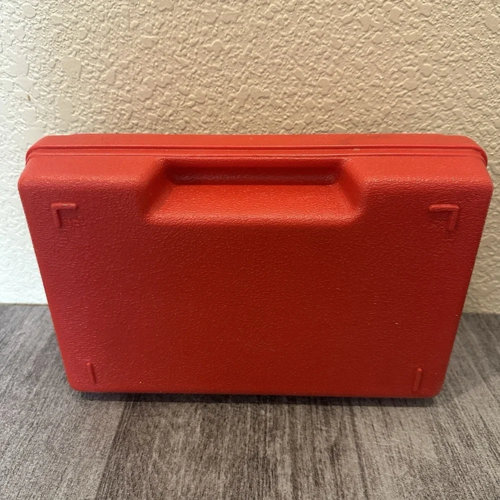 Vintage 1980s Red Lego Carry Case Storage Container Made In USA Pencil Case